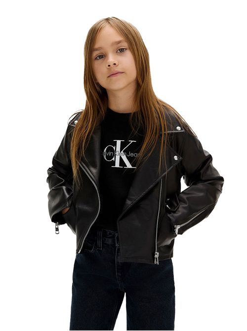CALVIN KLEIN Faux Leather Biker Jacket CALVIN KLEIN | CKIG0IG02982TBEH